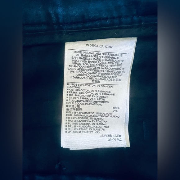 Banana Republic Avalon Pants WMN SZ 2 Navy Blue Slim Stretch Dress Work Career - Picture 9 of 9